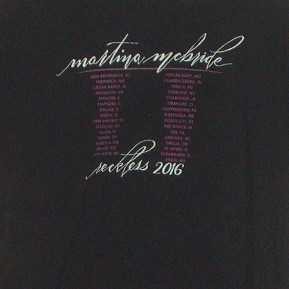 Gorgeous 2016 Martina McBride Reckless concert T-shirt - new - size XL - Picture 4 of 5